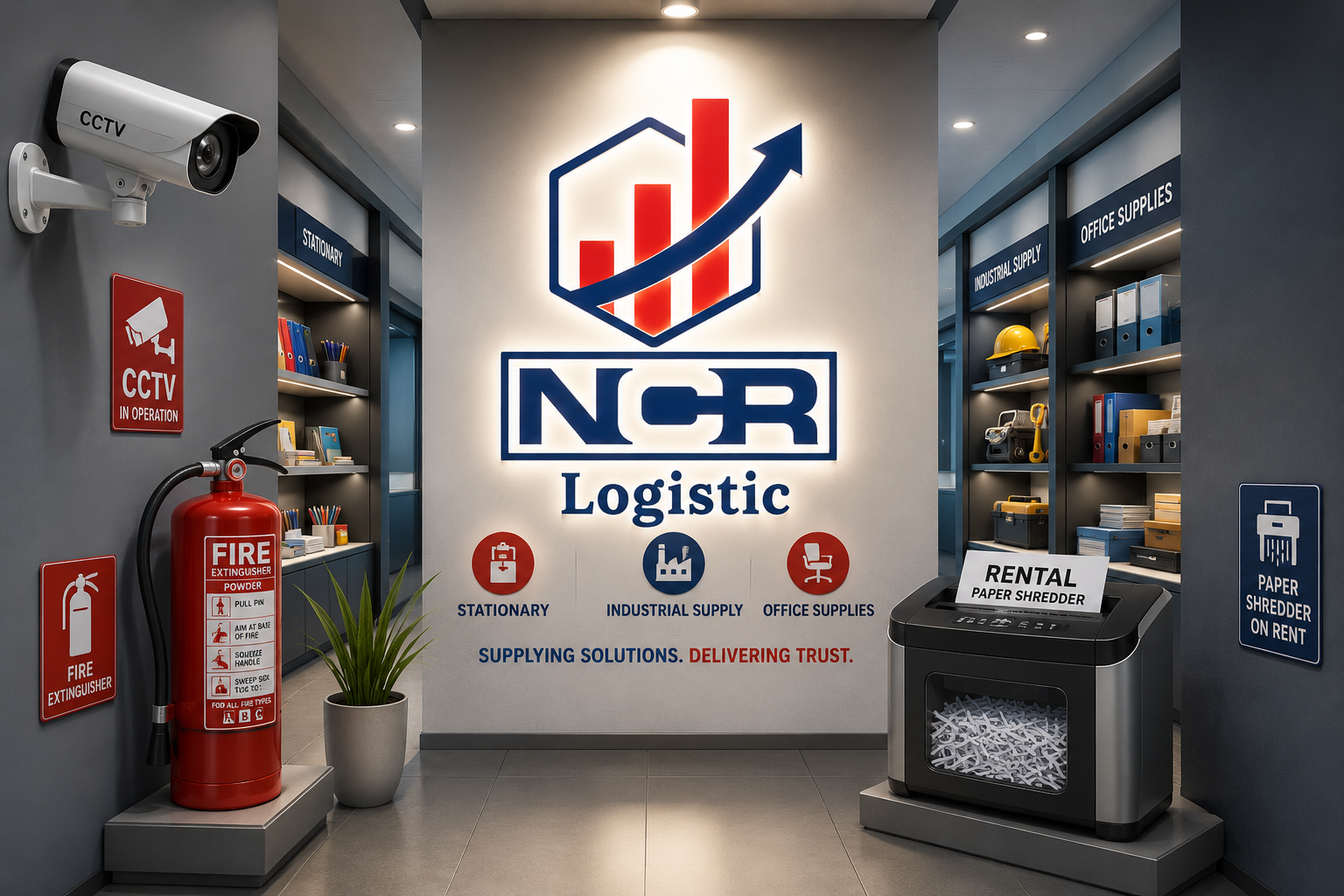 NCR Logistic trusted supplier of security and office solutions in Delhi NCR