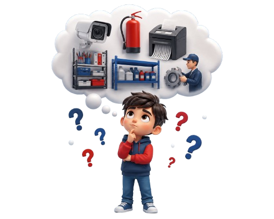 NCR Logistic providing CCTV cameras, fire fighting equipment, paper shredder rental and office supplies