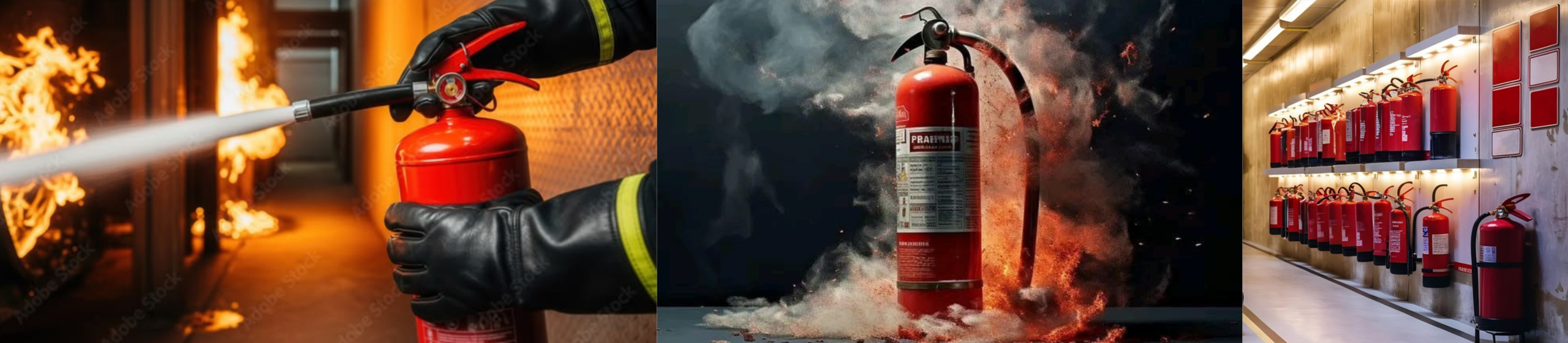 Fire extinguisher and fire fighting equipment supplied by NCR Logistic